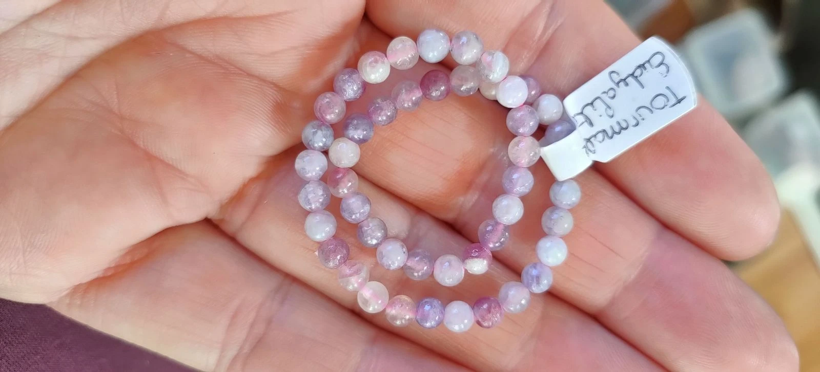 Una bonita pulsera de eudialyte de turmalina A+ – photo 3